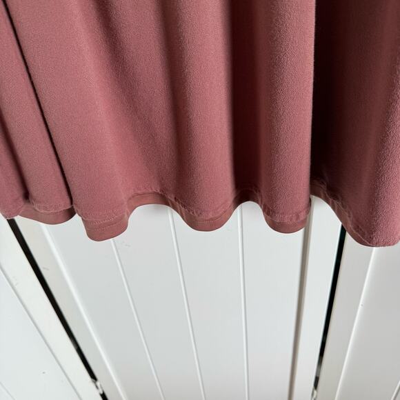 Forever 21 Womens Dress Sz 1X Mini Embroidered Dusty Rose Tunic Cottagecore - Picture 6 of 8